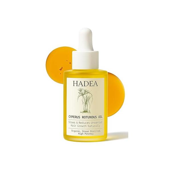 Cyperus Rotundus Oil to Reduce Hair Growth 100% Organic High-Potency Steam Distilled Cyprus Nutgrass Cypress Inhibitor | For Pcos, Hirsutism, Any Unwanted 30ml