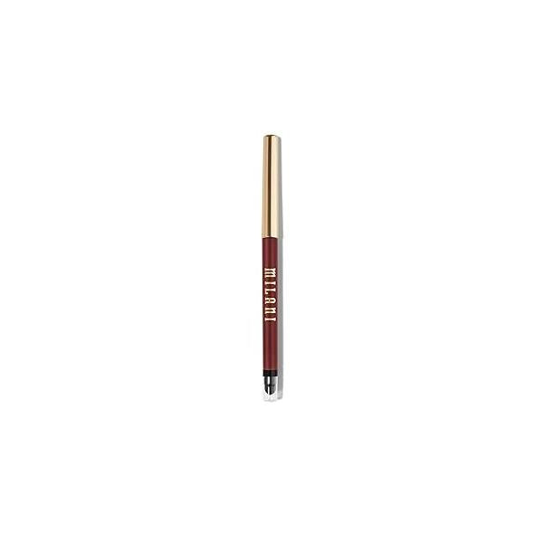 Milani Stay Put Eyeliner - Semi-Sweet (0.01 Ounce) Cruelty-Free Self-Sharpening Eye Pencil with Built-In Smudger Line & Define Eyes High Pigment Shades for Long-Lasting Wear