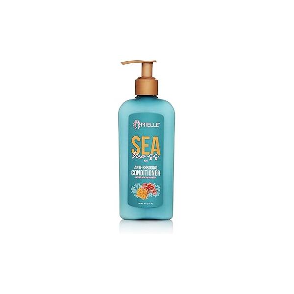 Mielle Organics Sea Moss Anti-Shedding Hair Conditioner - Hydrating for Dry Fortifies Strands Reduced Shedding Improves Look and Feel with One Use (8 Oz)