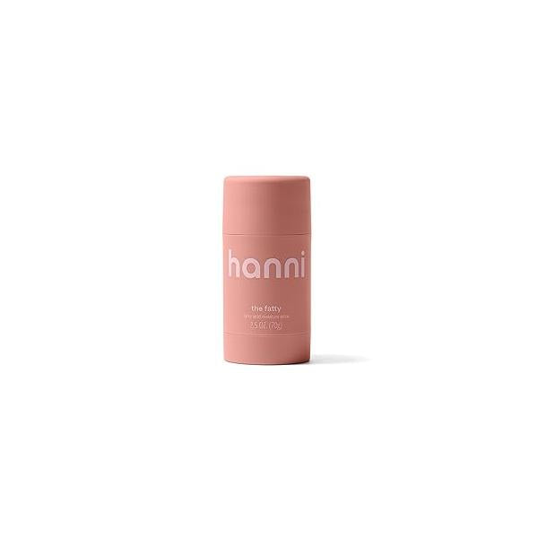 HANNI Fatty Body Moisturizer Stick with Acids, Travel Size Friendly Solid Lotion for Plumping and Hydration, Fragrance-Free Safe Sensitive Skin, 2.5 oz