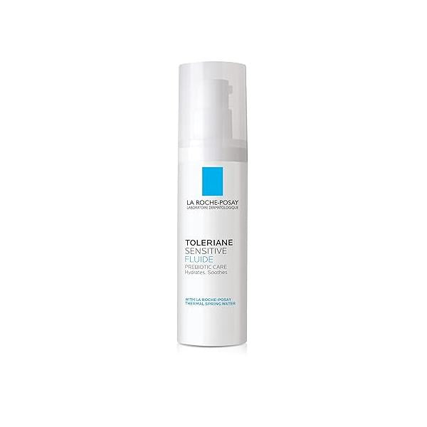La Roche-Posay Toleriane Sensitive Fluide Protective Moisturizer, Lightweight Oil-Free Face For Skin