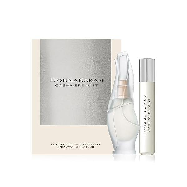 Donna Karan Cashmere Mist Luxury Eau de Toilette Set For Women - Mini Spray 0.5 Fl. Oz. & Purse Spray, Travel
