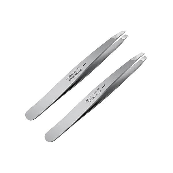 Eyebrow Hair Removal Tweezers, Slant Tweezer Handmade Professional Facial & Remover No Gaps Stainless Steel