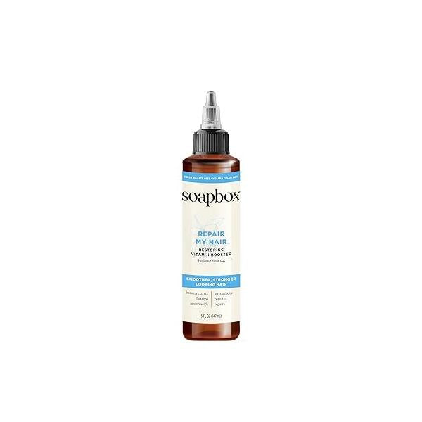 Soapbox Repairing Hair Treatment with Vitamin E, B5, Banana Extract, Flaxseed & Amino Acids - 5oz, Vegan, Paraben Cruelty-Free Booster