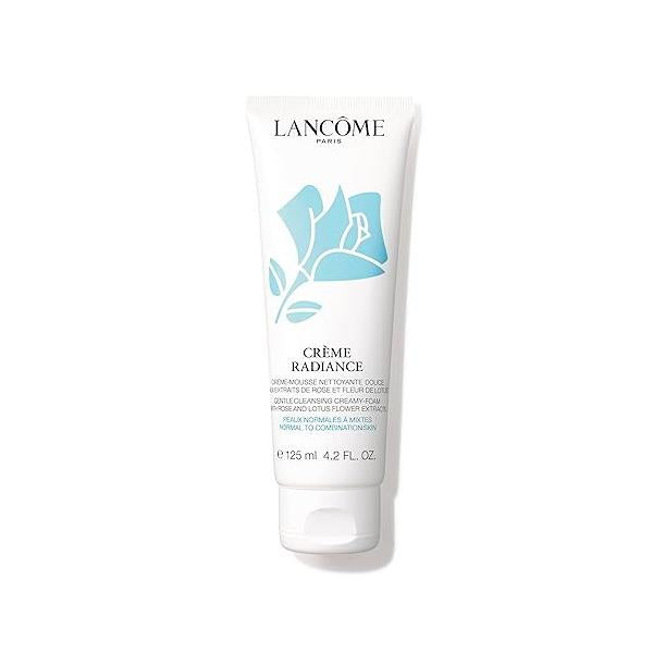 Lancôme Créme Radiance Cream-to-Foam Face Cleanser - Gently Cleanses Skin & Removes Makeup With Rose Lotus Flower Extract 4.2 Fl Oz