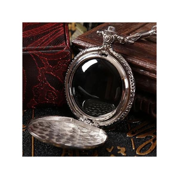 Scrying Mirror, Mini Black Obsidian Mirror Witch Witchcraft for Divination, Meditation, Witchy Gifts, Silver Finish