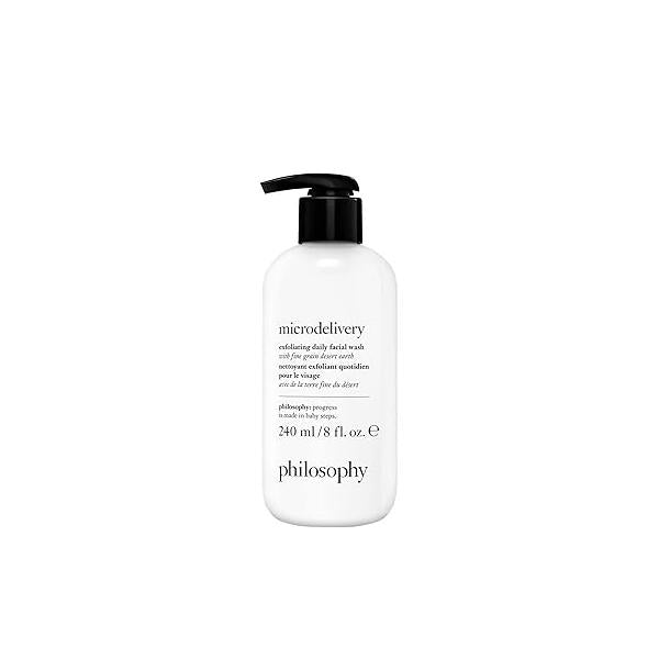 philosophy microdelivery exfoliating daily facial wash - with fine grain desert earth & gentle amino acids scrubs away impurities dead skin cells to alleviate dryness and rough texture