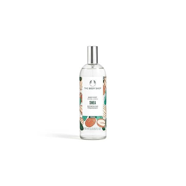 The Body Shop Shea Mist - Refreshes and Cools with a Sweet Nutty Scent Vegan 3.3 oz