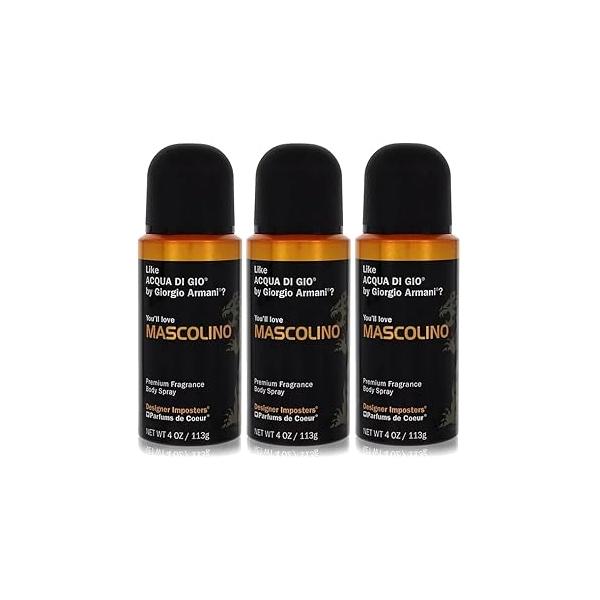 Parfums De Coeur Bod Man Mascolino Fragrance Body Spray for Men 4 oz (3)