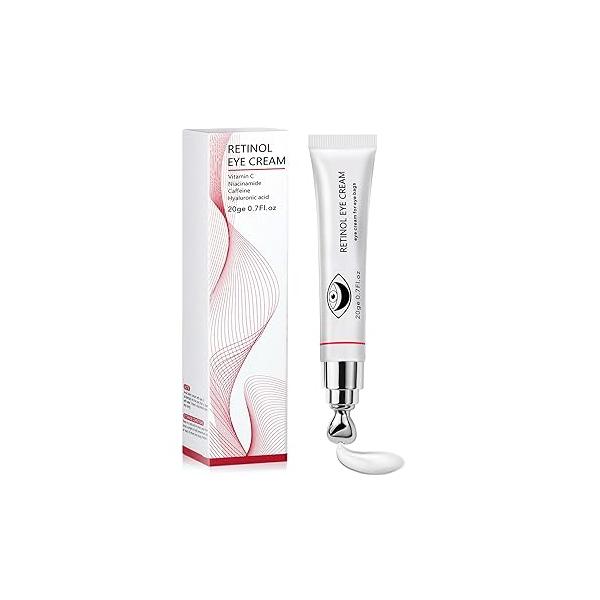 Instant Reduction of eye bags-Retinol Eye Cream Dark circles,Relieves Circles And Puffiness, Youth Cream: Anti-Wrinkles,Hydrating, Tightens The Delicate Skin Under Eyes 0.7 OZ