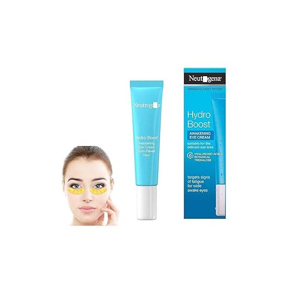 VibePack Eye Awakening Gel-Cream, Hydro Boost, Under-Eye Cream, 15 ml + Gold Under Patch