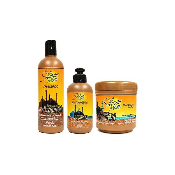 Silicon Mix Moroccan Argan Oil 3 in 1 Set