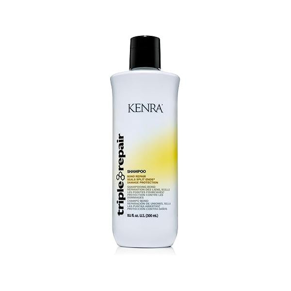 Kenra Triple Repair Shampoo | Targets & Repairs Weak or Broken Bonds Split Ends Damaged Hair Bond Builder Sulfate-Free