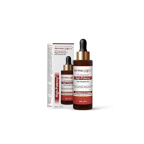 High Potency® Hair Growth Oil - Defence Pro Formula | 20% Clinically Proven Actives including Procapil, Redensyl, Capilia Longa, Rosemary, Saw Palmetto, Jojoba, Pumpkin Seed