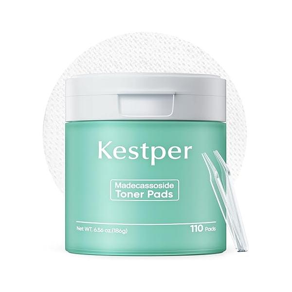 Madecassoside Blemish Toner Pads | 110 Pad Calming Face with Centella Asiatica to Soothe,Balance Skin Tone,Fades Blemishes & Spots Daily Use for Acne-Prone Sensitive