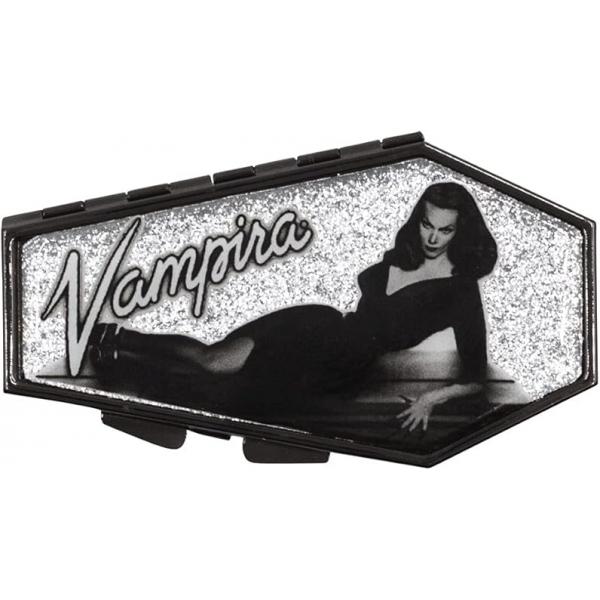 Kreepsville 666 Vampira Silver Glitter Coffin Compact