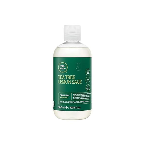 Tea Tree Lemon Sage Thickening Shampoo, Builds Body + Boosts Volume, For Fine Hair