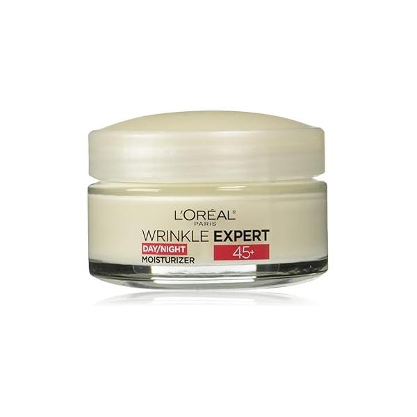 L'Oreal Paris Wrinkle Expert 45+ Anti-Aging Face Moisturizer with Retino-Peptide, Non-Greasy, Suitable for Sensitive Skin, 1.7 fl. Oz