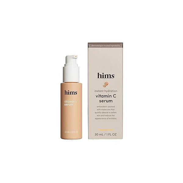 hims Vitamin C Serum for Men - Brightens, Evens Skin Tone, Reduces Wrinkles Highly Concentrated Anti-Aging Face 1 fl oz