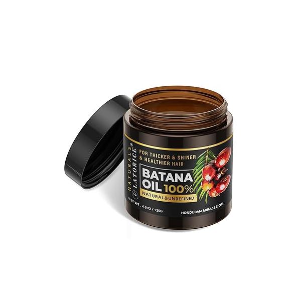 Raw Batana Oil for Hair Growth: 100% Natural from Honduras - Prevent Loss and Enhances Thickness Men & Women (120g)