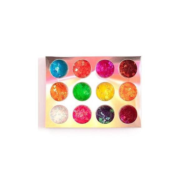 Nail Art DIY Snowflakes Glitter Sequins 3D Christmas Flower Flakes 12 Colors