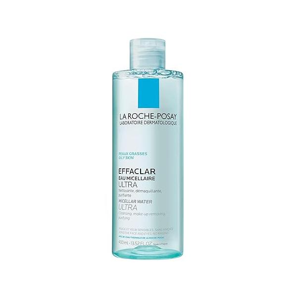 La Roche-Posay Effaclar Micellar Cleansing Water Toner for Oily Skin, Oil Free Makeup Remover, Safe Sensitive Skin with Thermal Spring