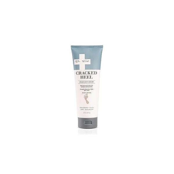 Dr Foot Cracked Heel Butter Moisturizer Cream Skincare Lotion. Moisturizing Skin Care Balm For Dry Feet Rapidly Softens Tough Heels & Exfoliates Rough Calluses, Non-Greasy, Large 8 Fl Oz
