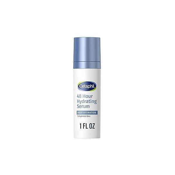 Cetaphil Deep Hydration Fragrance Free 48 Hour Activation Serum, 1 Fl oz, 48Hr Dry Skin Face Moisturizer for Sensitive Skin, With Hyaluronic Acid, Vitamin E & B5, Dermatologist Recommended