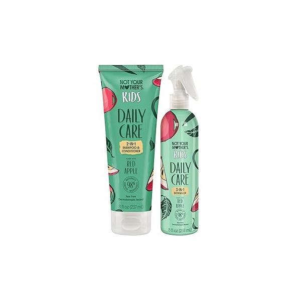 Not Your Mother's Kids Daily Care 2-In-1 Shampoo & Conditioner and 3-In-1 Detangler (2-Pack) - Hair Products for Ideal All Types
