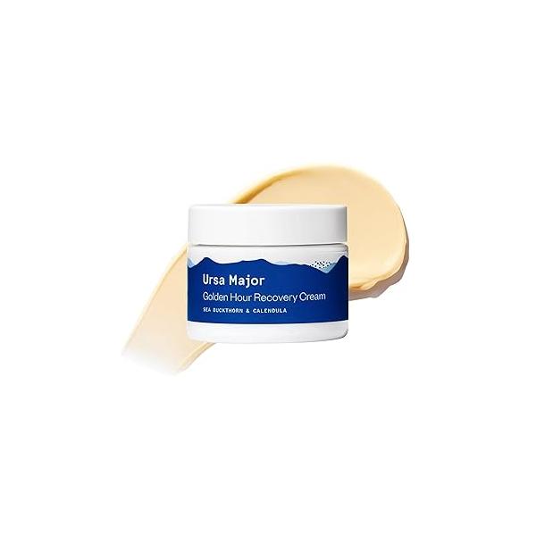 Ursa Major Golden Hour Face Moisturizer | Vegan Recovery Cream for Daily Facial Moisturizing Repair & Hydrate Natural Formula All Skin Types Cruelty Free Non-Toxic 1.57 oz