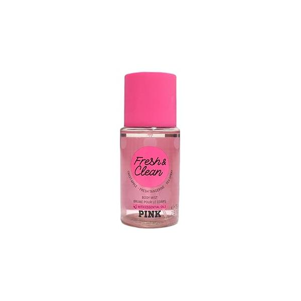 Victoria's Secret Pink Mini Travel Body Mist 2.5 Fl Oz (Fresh & Clean)