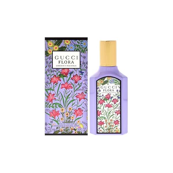 Gucci Flora Gorgeous Magnolia Eau De Parfum Spray for Women,1.6 Ounce