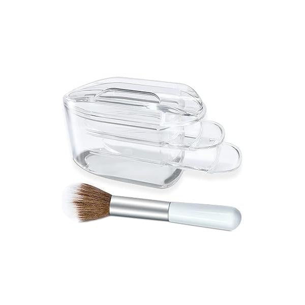 Dip Powder Recycling Tray System with Scoop, Nail Art Tech Must Have Portable Dipping Sequins Glitter Decoration Storage Box Container Holder Saver Tool and Soft Brush