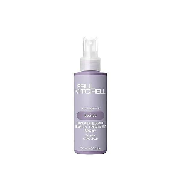 Paul Mitchell Forever Blonde Leave-In Treatment Spray, Repairs + Adds Shine, Ideal For Bleached Lightened Hair, 5.1 fl. oz