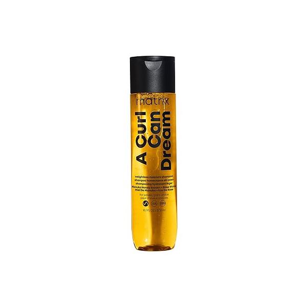 MATRIX A Curl Can Dream Weightless Moisture Shampoo For Wavy Hair - Moisturizes and Defines Waves with All Day Frizz Control, With Manuka Honey Extract, Silicone-Free