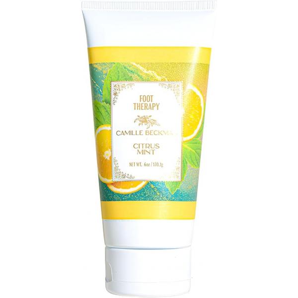Camille Beckman Foot Treatment Moisturizing Cream, Citrus Mint, 6 Ounce