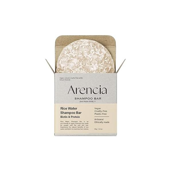 Korean Rice Water Shampoo Bar for Hair Growth & Strengthening, All Natural Formula with Biotin Protein - Care