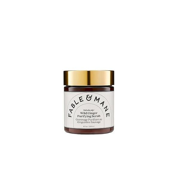 Fable & Mane Wild Ginger Purifying Scrub, For a Flaky, Itchy or Dry Scalp. Gentle Exfoliating Cleansing Detox Treatment