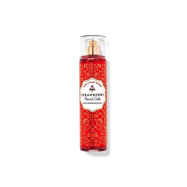 Bath & Body Works (8 fl.oz /236 mL) Strawberry Pound Cake Fragrance Mist (Packaging Design Varies)