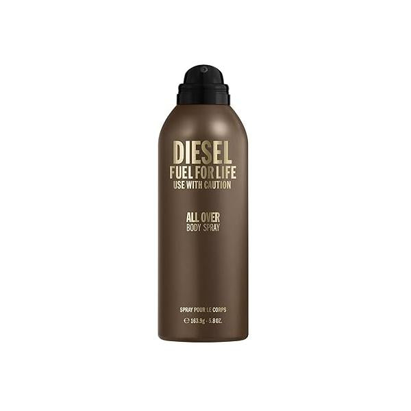 DIESEL Fuel For Life - Body Spray for Men Woody, Ambery With Notes of Anise, Lavender & Woody Amber 5.78 Fl.Oz.