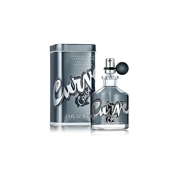 Curve Men's Cologne Fragrance Spray, Casual Day or Night Scent, Crush, 2.5 Fl Oz