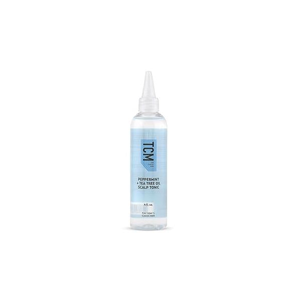 TCM Peppermint & Tea Tree Oil Scalp Tonic, Clarifying Pre-Shampoo Leave-In Treatment for Itchy Dry Scalp, Lightweight Moisturizing Twists, Curls, Locs, Braids 4oz
