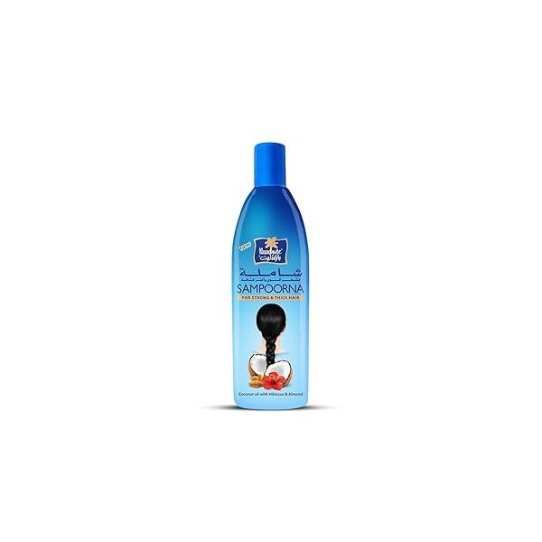 Parachute Sampoorna Coconut Hair Oil with Hibiscus & Almond| For Thick, Strong Nourished Hair| All Types| 10.1 fl oz