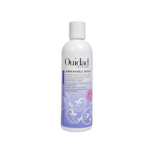 OUIDAD Unbreakable Bonds Bond Building Conditioner for Curly Hair - Fragrance Free 8.5 oz