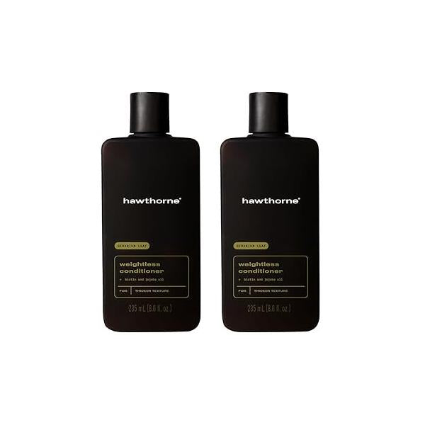 Hawthorne Men's Everyday Conditioner. For Stronger, Smoother, Healthier Hair with Plant-Derived Glycerin. Mint and Eucalyptus Scent. Natural, Sulfate Free, Paraben Free. 2-Pack.