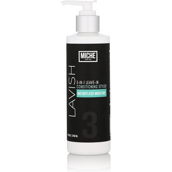Miche Lavish Leave-In Conditioner For Curly, Kinky Or Wavy Hair, Silicone And Paraben Free - 8oz