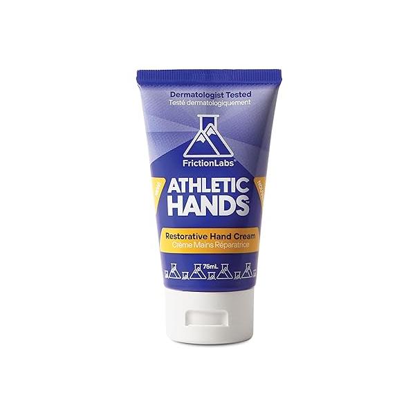 Friction Labs Athletic Hands - Daily Restorative Hand Cream for Active & Dry Skin Derm Tested Non-Greasy Shea Butter Improves Elasticity Resilience Salve Athletes Eucalyptus Scent