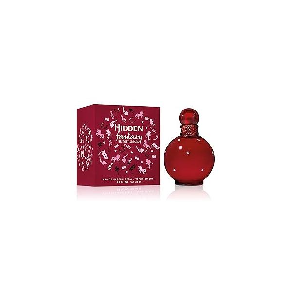 Britney Spears Hidden Fantasy, Eau De Parfum EDP Spray for Women, 3.3 Fl Oz