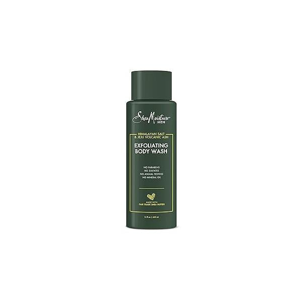 SheaMoisture Men Body Wash Cleanser to Exfoliate and Stimulate Skin Himalayan Salt Volcanic Ash Exfoliating 15 fl oz