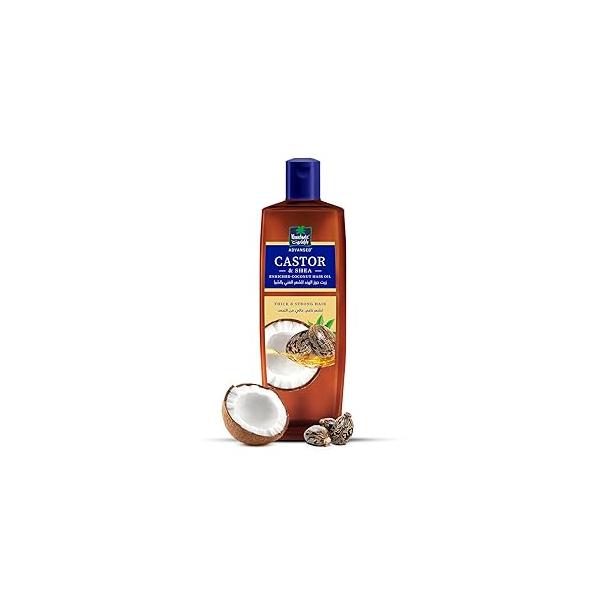 Parachute Advansed Castor & Shea Hair Oil with Coconut| Oil| 10x Stronger Hair| For Thick, Soft Nourished 10.1 Fl.oz.